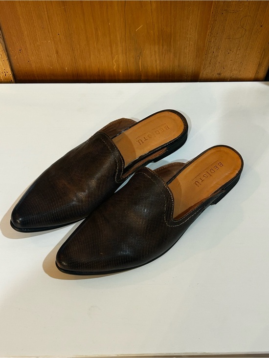BED|STU Shoes - BED|STU Women’s Brenda leather mules slip ons EUC size 8.5